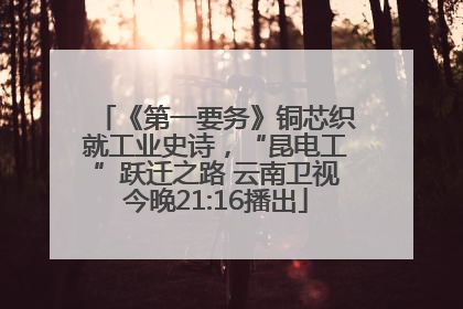 《第一要务》铜芯织就工业史诗，“昆电工”跃迁之路 云南卫视今晚21:16播出