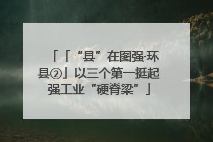 「“县”在图强·环县②」以三个第一挺起强工业“硬脊梁”