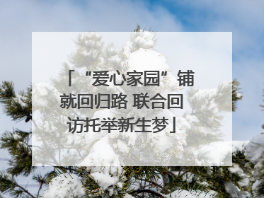 “爱心家园”铺就回归路 联合回访托举新生梦