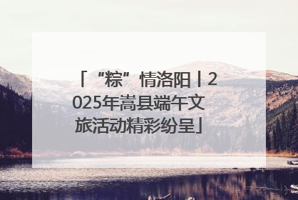 “粽”情洛阳丨2025年嵩县端午文旅活动精彩纷呈