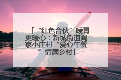 “红色合伙”暖胃更暖心：新城街道阎家小庄村“爱心午餐”情满乡村