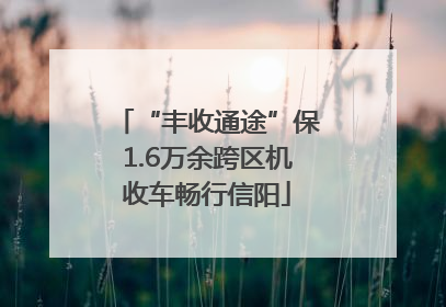 “丰收通途”保1.6万余跨区机收车畅行信阳
