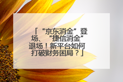 “京东消金”登场、“捷信消金”退场！新平台如何打破财务困局？