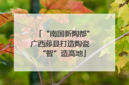 “南国新陶都”广西藤县打造陶瓷“智”造高地