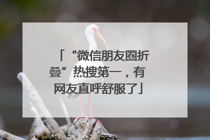 “微信朋友圈折叠”热搜第一，有网友直呼舒服了