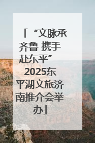 “文脉承齐鲁 携手赴东平” 2025东平湖文旅济南推介会举办