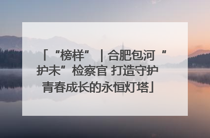 “榜样”｜合肥包河“护未”检察官 打造守护青春成长的永恒灯塔