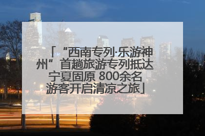 “西南专列·乐游神州”首趟旅游专列抵达宁夏固原 800余名游客开启清凉之旅