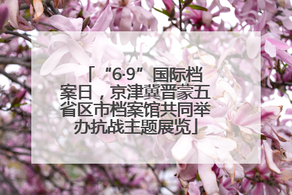 “6·9”国际档案日，京津冀晋蒙五省区市档案馆共同举办抗战主题展览