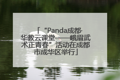“Panda成都·华教云课堂——峨眉武术正青春”活动在成都市成华区举行