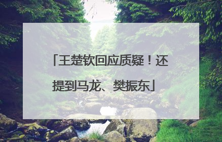 王楚钦回应质疑！还提到马龙、樊振东