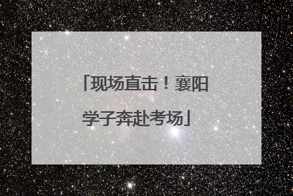现场直击！襄阳学子奔赴考场