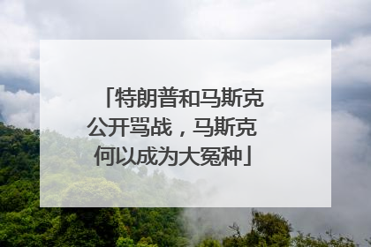 特朗普和马斯克公开骂战，马斯克何以成为大冤种