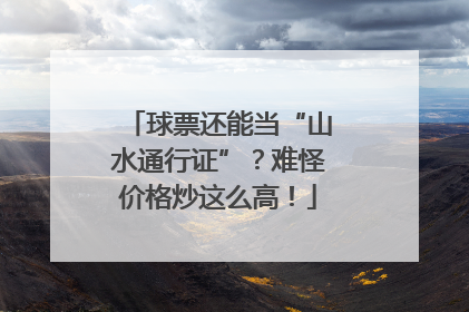 球票还能当“山水通行证”？难怪价格炒这么高！