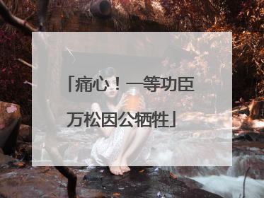 痛心！一等功臣万松因公牺牲