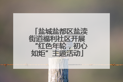 盐城盐都区盐渎街道福利社区开展“红色年轮，初心如炬”主题活动