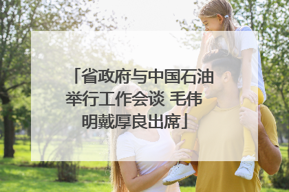 省政府与中国石油举行工作会谈 毛伟明戴厚良出席