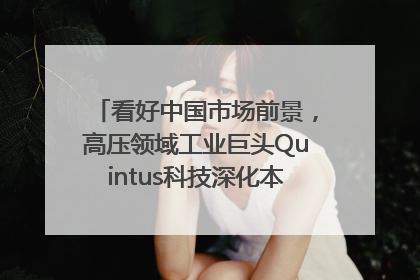 看好中国市场前景，高压领域工业巨头Quintus科技深化本土策略，构建全方位服务亚太区总部