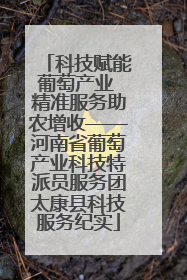 科技赋能葡萄产业 精准服务助农增收——河南省葡萄产业科技特派员服务团太康县科技服务纪实