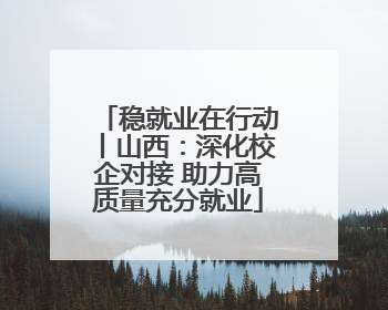 稳就业在行动丨山西：深化校企对接 助力高质量充分就业