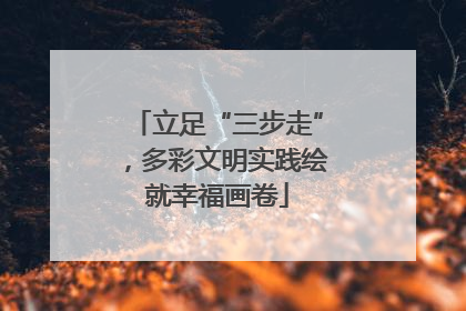 立足“三步走”，多彩文明实践绘就幸福画卷