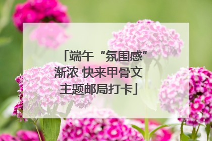 端午“氛围感”渐浓 快来甲骨文主题邮局打卡