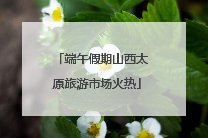 端午假期山西太原旅游市场火热