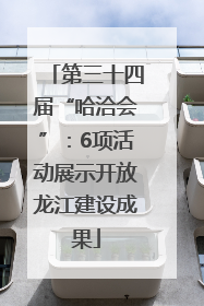第三十四届“哈洽会”：6项活动展示开放龙江建设成果