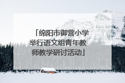 绵阳市御营小学举行语文组青年教师教学研讨活动