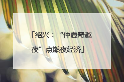 绍兴：“仲夏奇趣夜”点燃夜经济