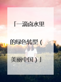 一滴卤水里的绿色转型（美丽中国）