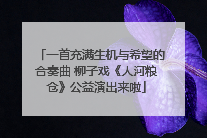 一首充满生机与希望的合奏曲 柳子戏《大河粮仓》公益演出来啦