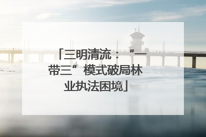 三明清流：“一带三”模式破局林业执法困境