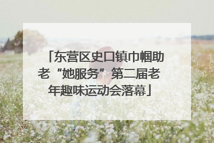 东营区史口镇巾帼助老“她服务”第二届老年趣味运动会落幕