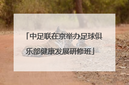 中足联在京举办足球俱乐部健康发展研修班