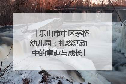乐山市中区茅桥幼儿园：扎辫活动中的童趣与成长