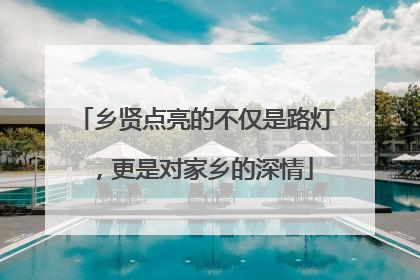 乡贤点亮的不仅是路灯，更是对家乡的深情
