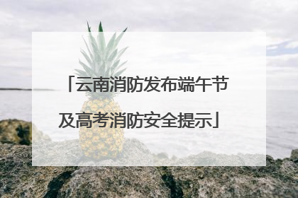 云南消防发布端午节及高考消防安全提示