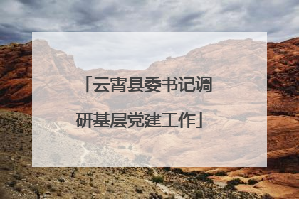 云霄县委书记调研基层党建工作