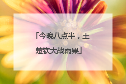 今晚八点半，王楚钦大战雨果