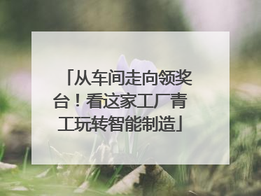 从车间走向领奖台！看这家工厂青工玩转智能制造