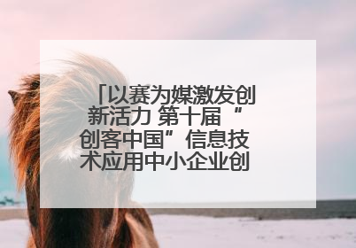 以赛为媒激发创新活力 第十届“创客中国”信息技术应用中小企业创新创业大赛举行