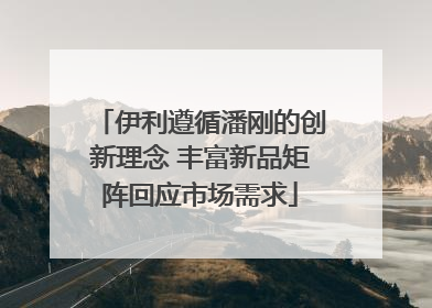 伊利遵循潘刚的创新理念 丰富新品矩阵回应市场需求