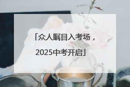 众人瞩目入考场，2025中考开启