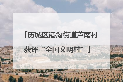 历城区港沟街道芦南村获评“全国文明村”