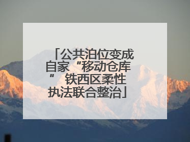 公共泊位变成自家“移动仓库” 铁西区柔性执法联合整治