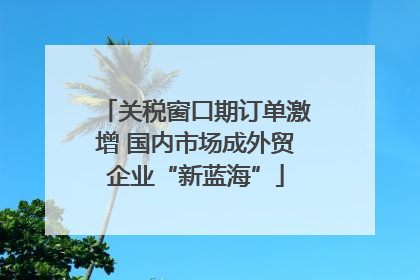 关税窗口期订单激增 国内市场成外贸企业“新蓝海”