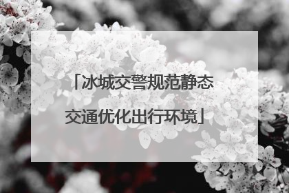 冰城交警规范静态交通优化出行环境