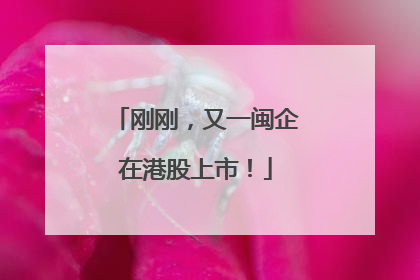 刚刚，又一闽企在港股上市！