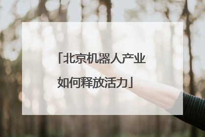 北京机器人产业如何释放活力